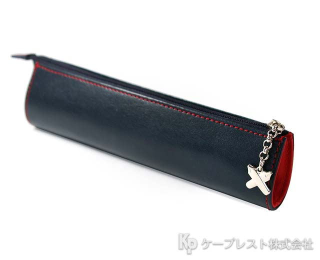 連合三田会記念品　レザーペンケース